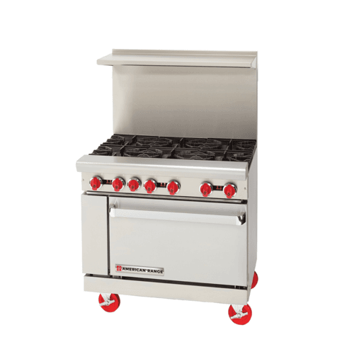 American Range AR-6-LP 36″ Propane Gas Range With 6 Open Burner
