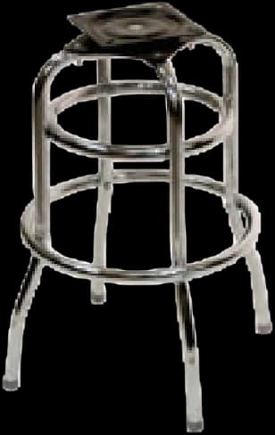 ATS Double-Ring Chrome Swivel Barstool Frame (Swivel Barstool Part)