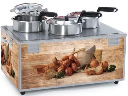 Nemco – 4 Qt Triple Well Soup Merchandiser – 6510-T4P