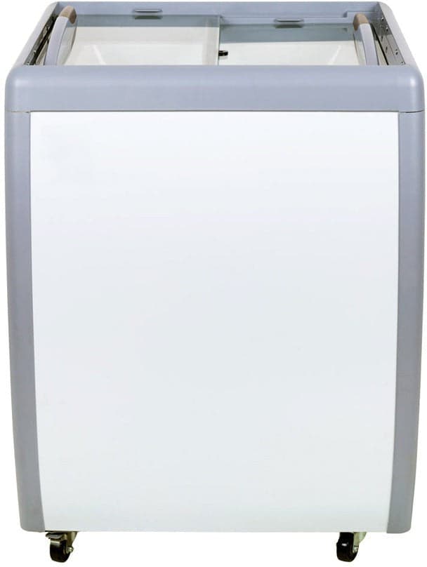26" Ice Cream Display Chest Freezer with Flat Glass Top, 5.5 cu.ft. (156 L)