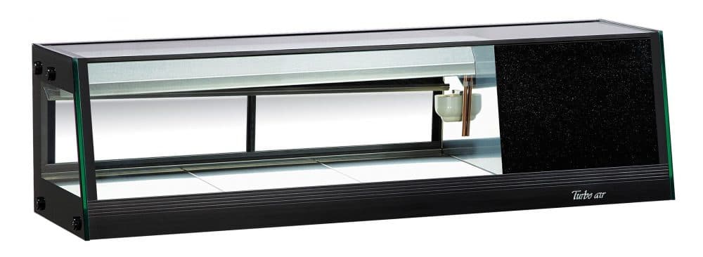 Turbo Air – 47″ Stainless Steel Straight Glass Refrigerated Sushi Case with Right Side Compressor – SAS-50R-N (ETA 5-6 Weeks)