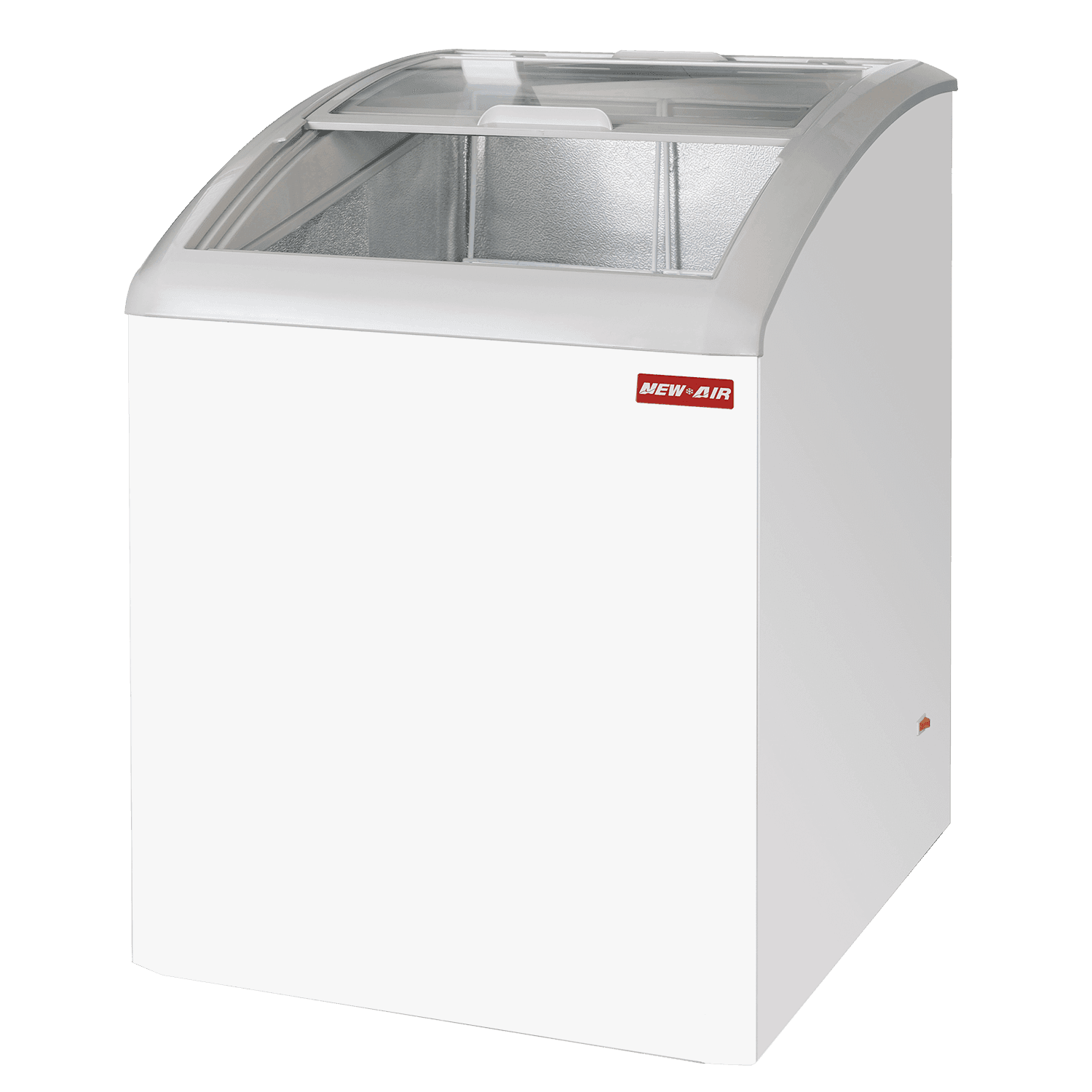 New Air 24″ Ice Cream Freezer with Curved Glass Top 3.6 Cu. Ft – NIF-24-CG