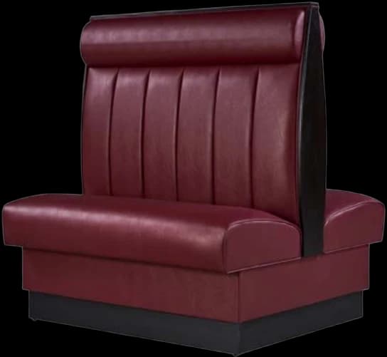 ATS William QuickShip Booth, 6-Channel Head Roll Back, Double, 48" H x 46" L, Brown