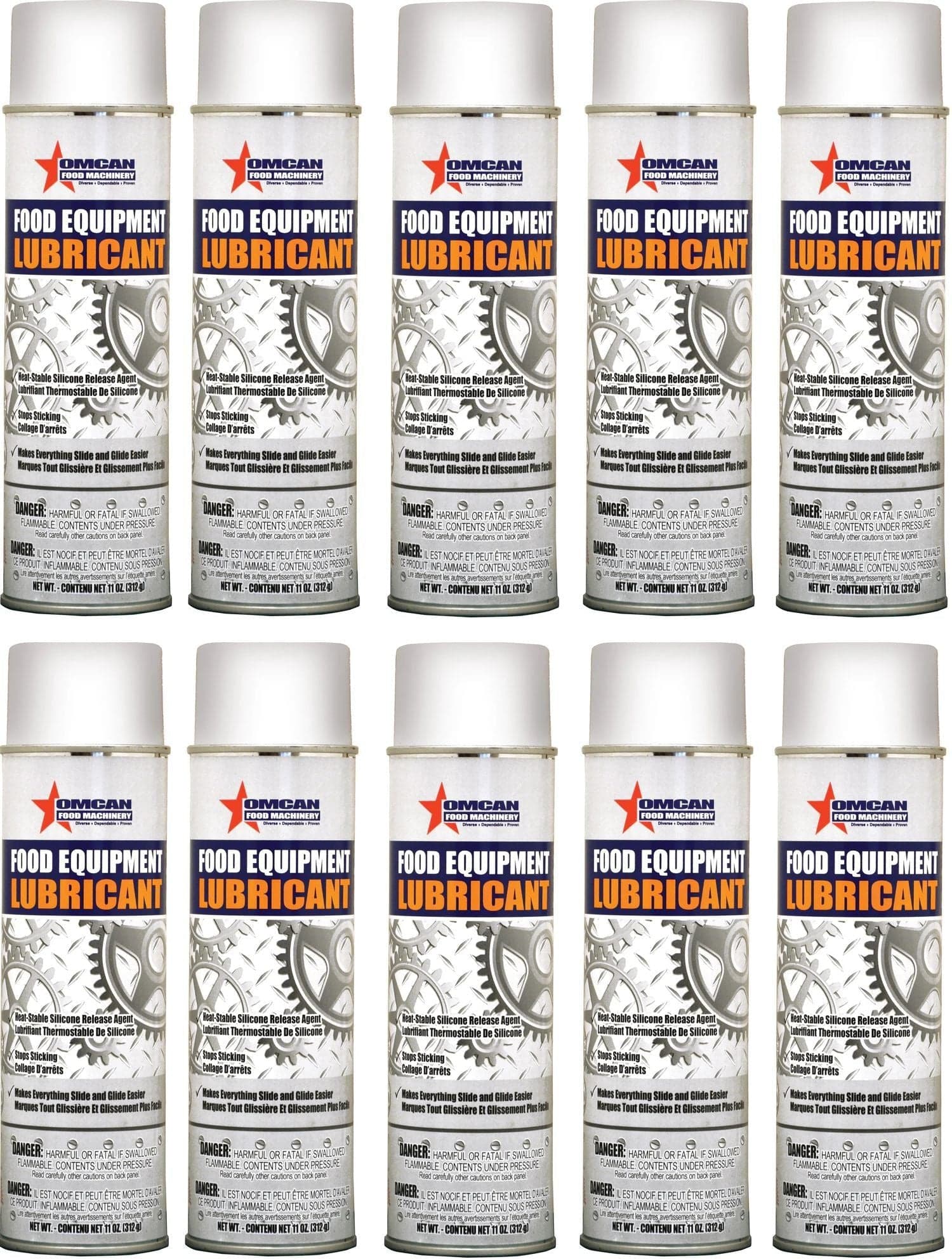 Heat Stable Spray Food Equipment Lubricant