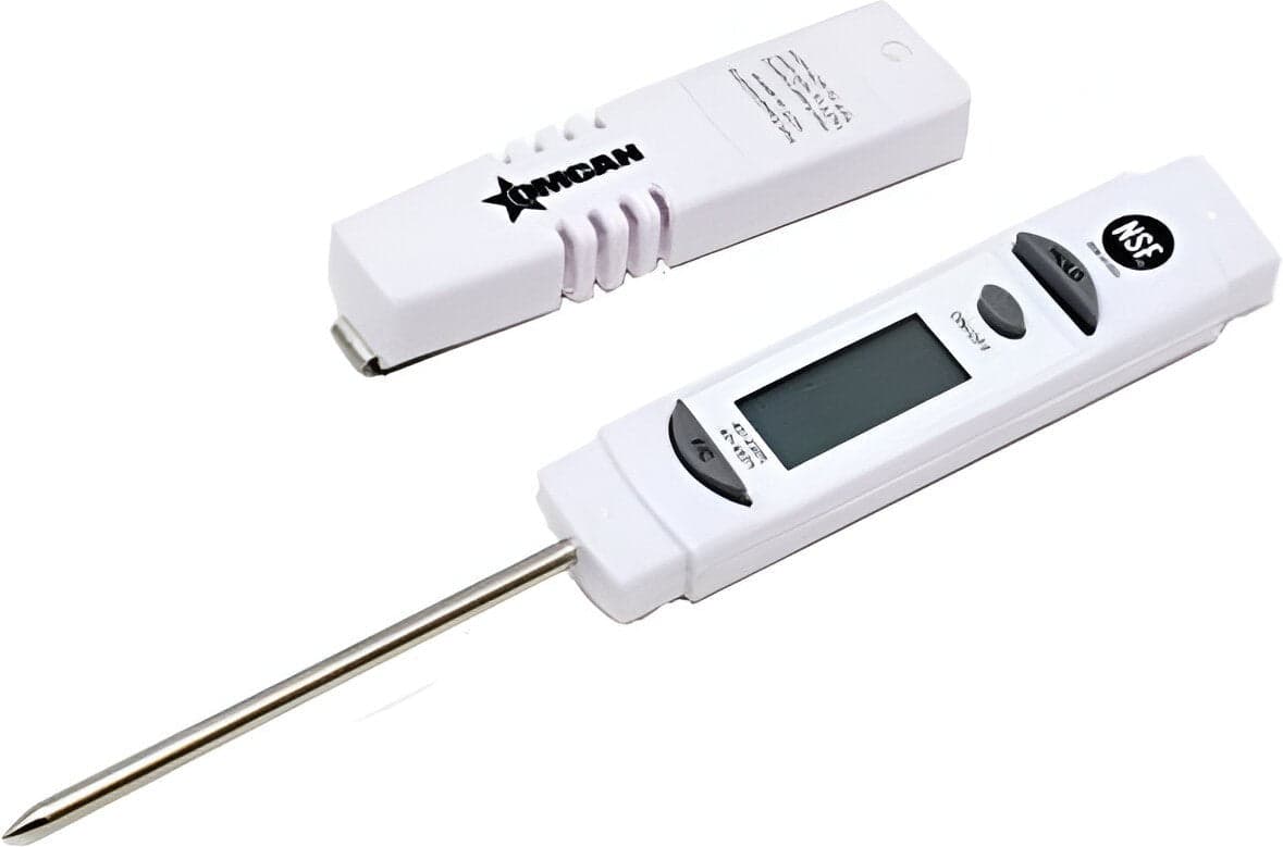 1 1/4″ Digital Thermometer LCD with Protective Sleeve