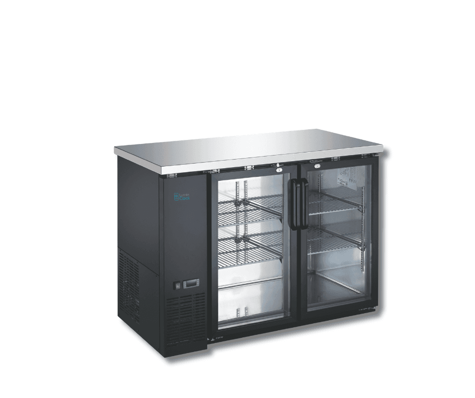 LUMIN COOL BC49-24 – Back Bar Cooler – 24″‘ Depth Glass Door Series