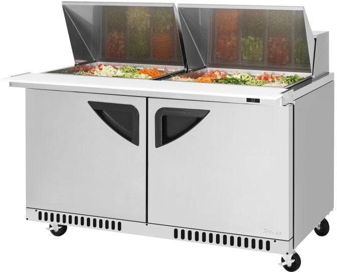 Turbo Air – Super Deluxe 60.25″ 2 Door Mega Top Refrigerated Sandwich Prep Table with Front Breathing Airflow – TST-60SD-24-FB-N (ETA 5-6 Weeks)
