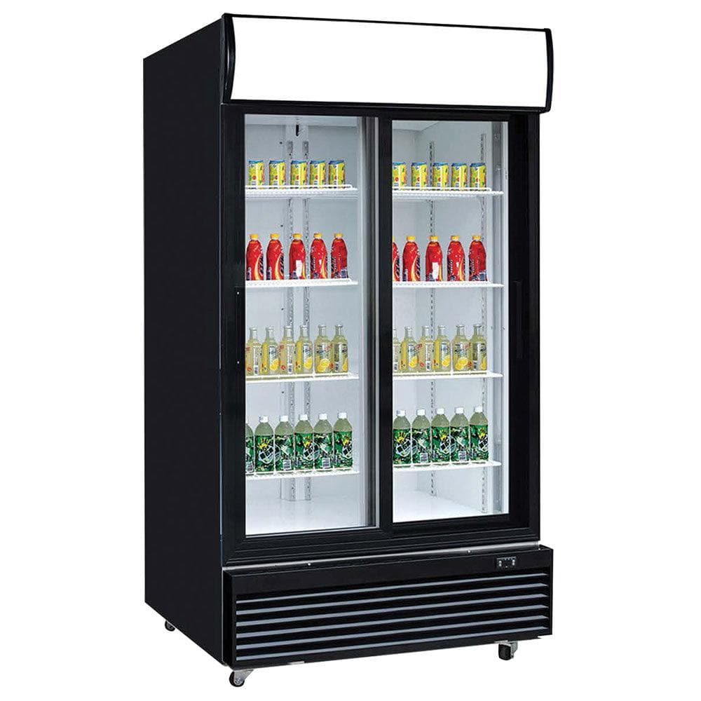 New Air NGR-40-S 40″ Two Sliding Glass Door Merchandiser