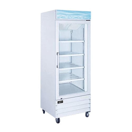 Omcan One (1) Glass Door Display Refrigerator with Lightbox, . ( )