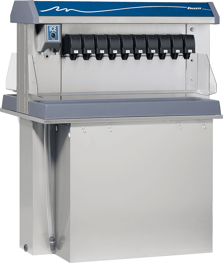 Follett VU300M Vision VU300M 20 or 24 series dual-sided ice and beverage dispenser