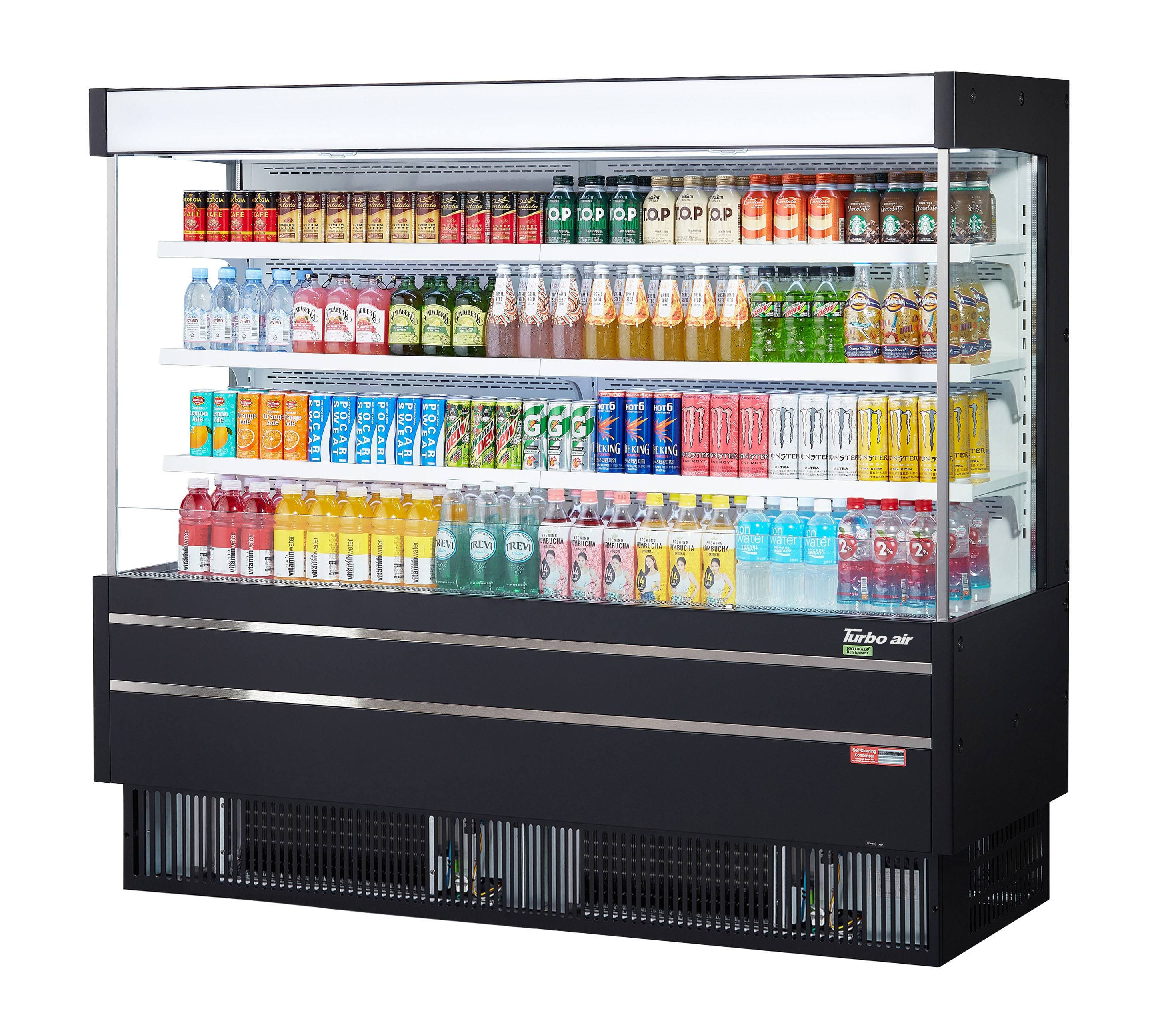 Turbo Air – Vertical Air Curtain Open Display Merchandiser, 76-1/2″ Wide – TOM-75MSEW(B)-N
