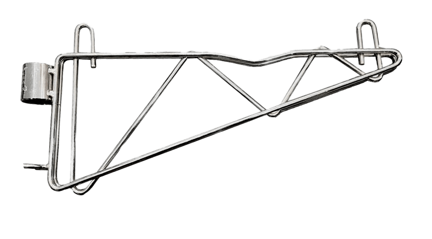 14" Single Chrome Post Bracket