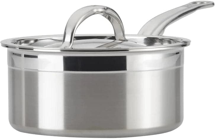 Hestan – 16 cm/1.5 QT Pro Bond Stainless Steel Covered Saucepan with Lid – 31564