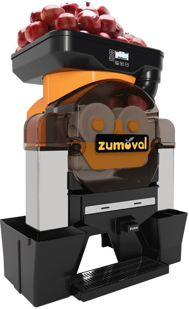 Zumoval Big Basic Juice Extractor with Self-Cleaning System, Push and Juice Button, 28 Fruits per Minute | Trento