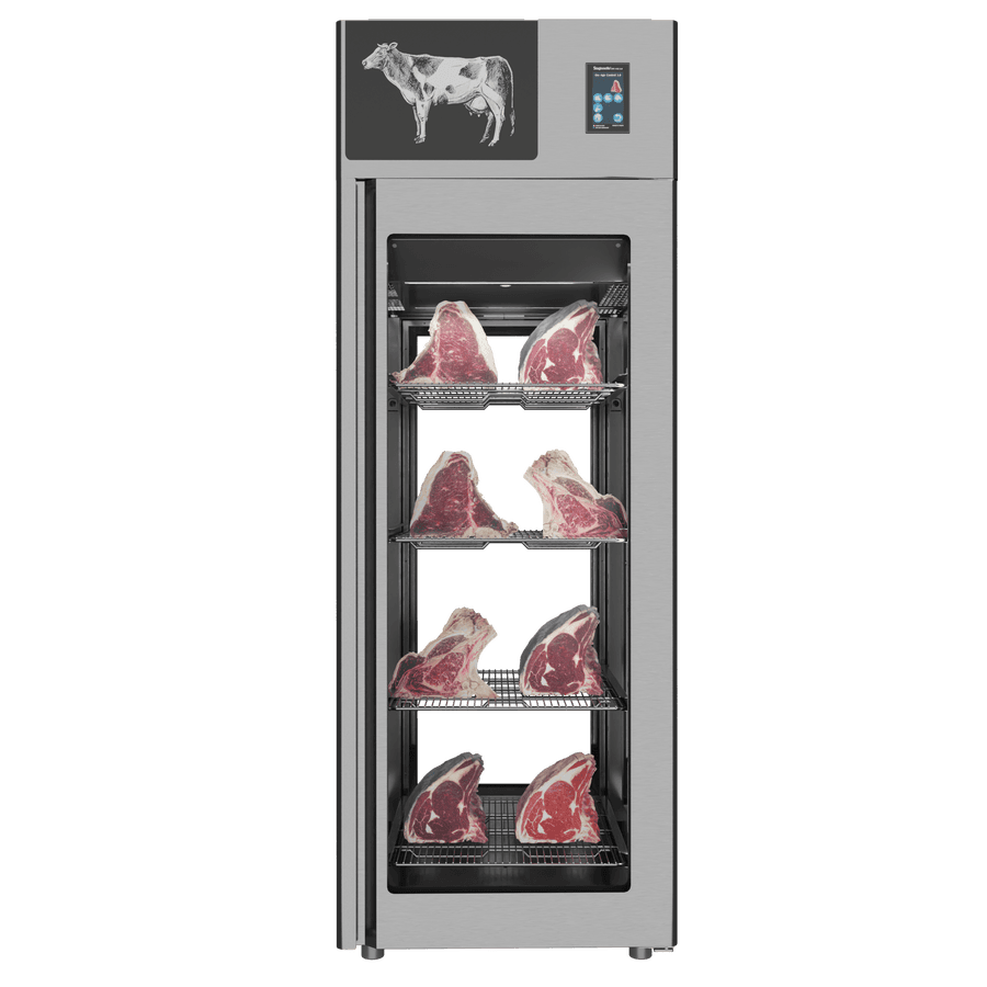 Stagionello® Dry Age 3.0 700 Liter, 150 Kg Dry Aging Cabinet with Humidity Management, 4-Glass View – 220-240V, 1Ph, 548W
