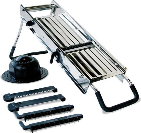 Stainless Steel Mandoline with 5 Interchangeable Blades