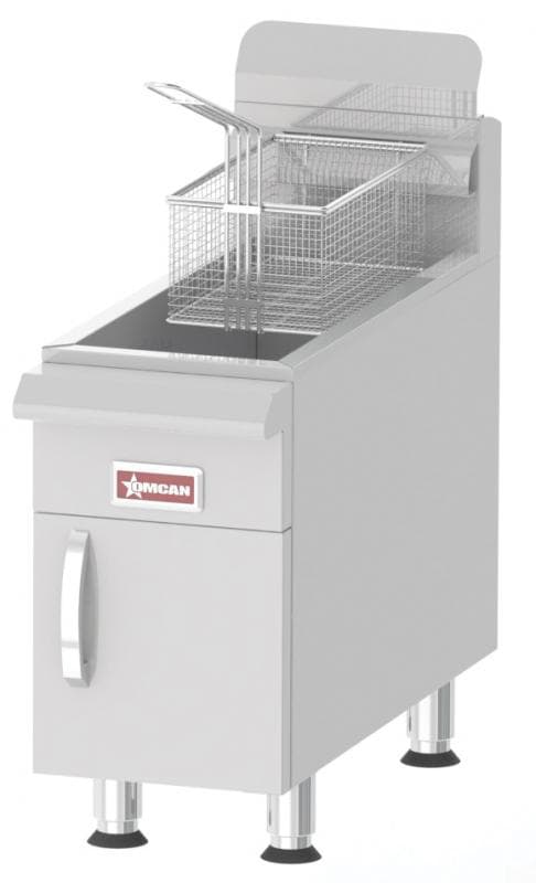 15 lb Oil Capacity Commercial Countertop Natural Gas Fryer with 26,500 BTU