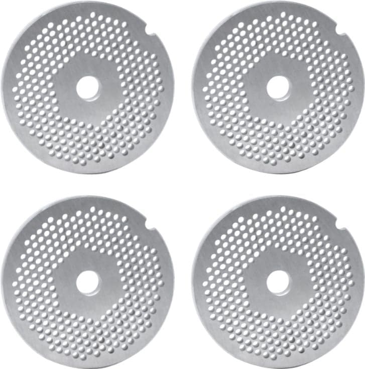 European Style #22 stainless steel plate, hubless, 3.2mm (1/8″) – one notch/ round