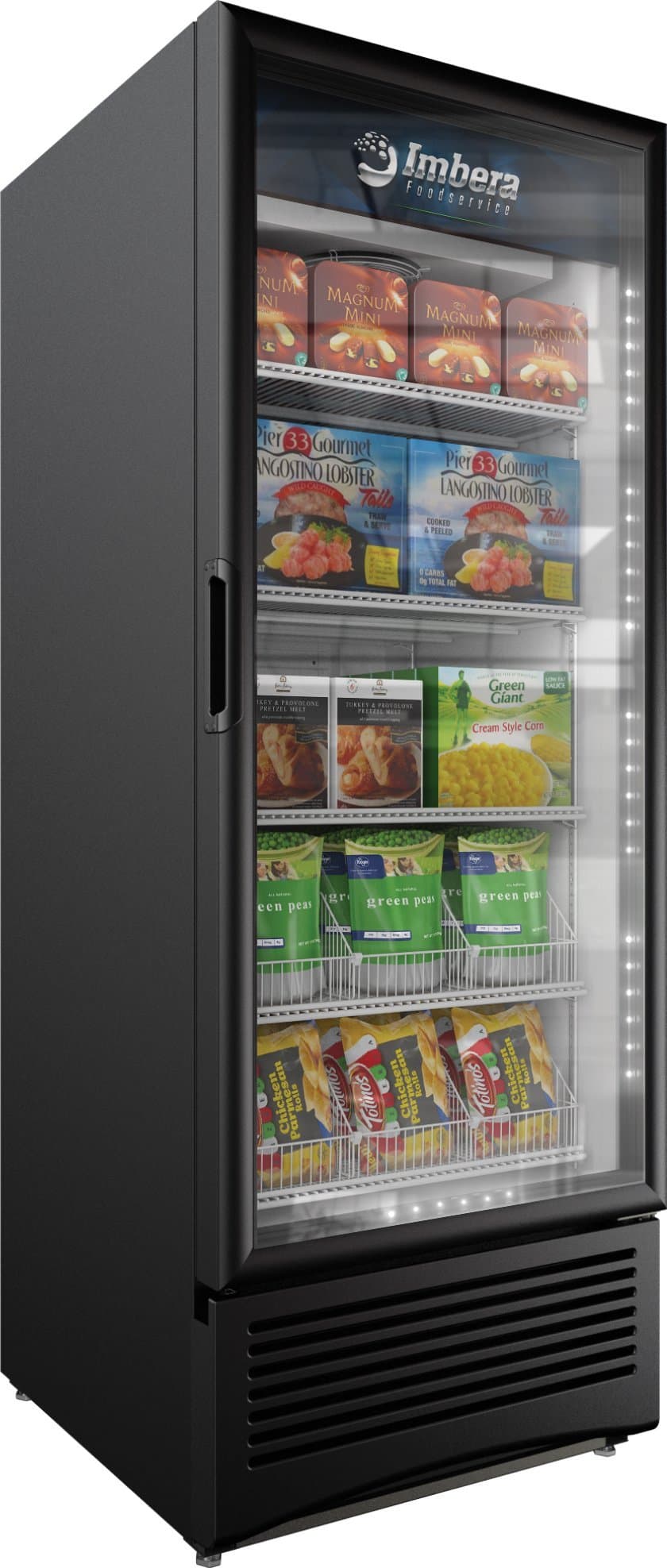 Imbera 30" One (1) Glass Door Freezer, 23 cu.ft. (651 L), Black