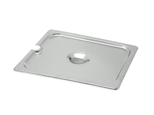 Half-Size Slotted Stainless Steel Steam Table Pan Cover