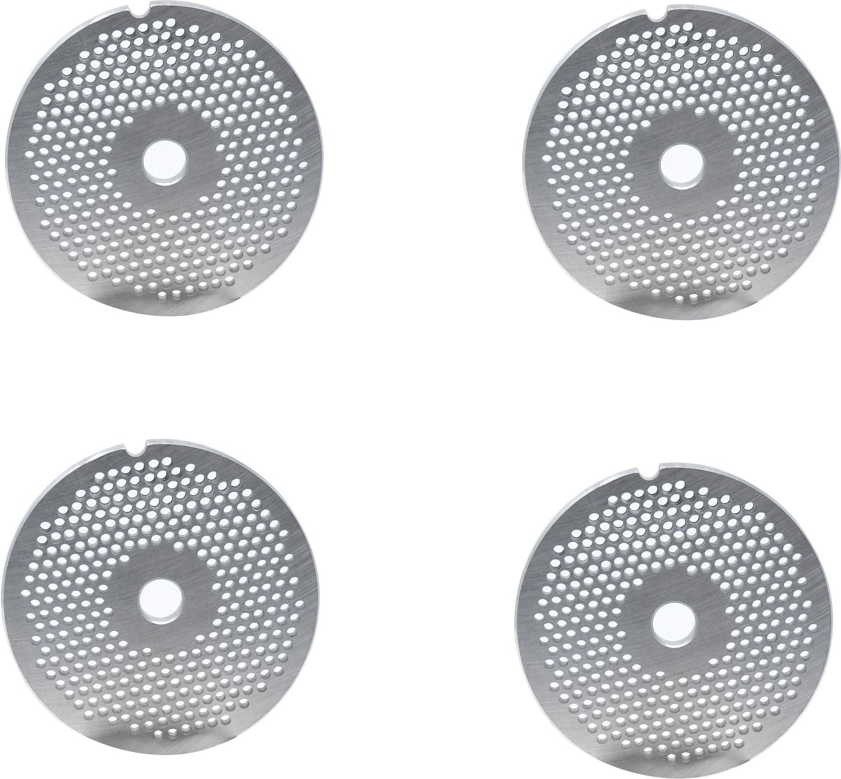European Style #32 stainless steel plate, hubless, 3.2mm (1/8″) – one notch/ round