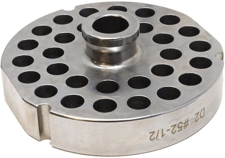 Stainless Steel #52 machine plate with hub 12.8mm (1/2″) – three notches/ two flat sides