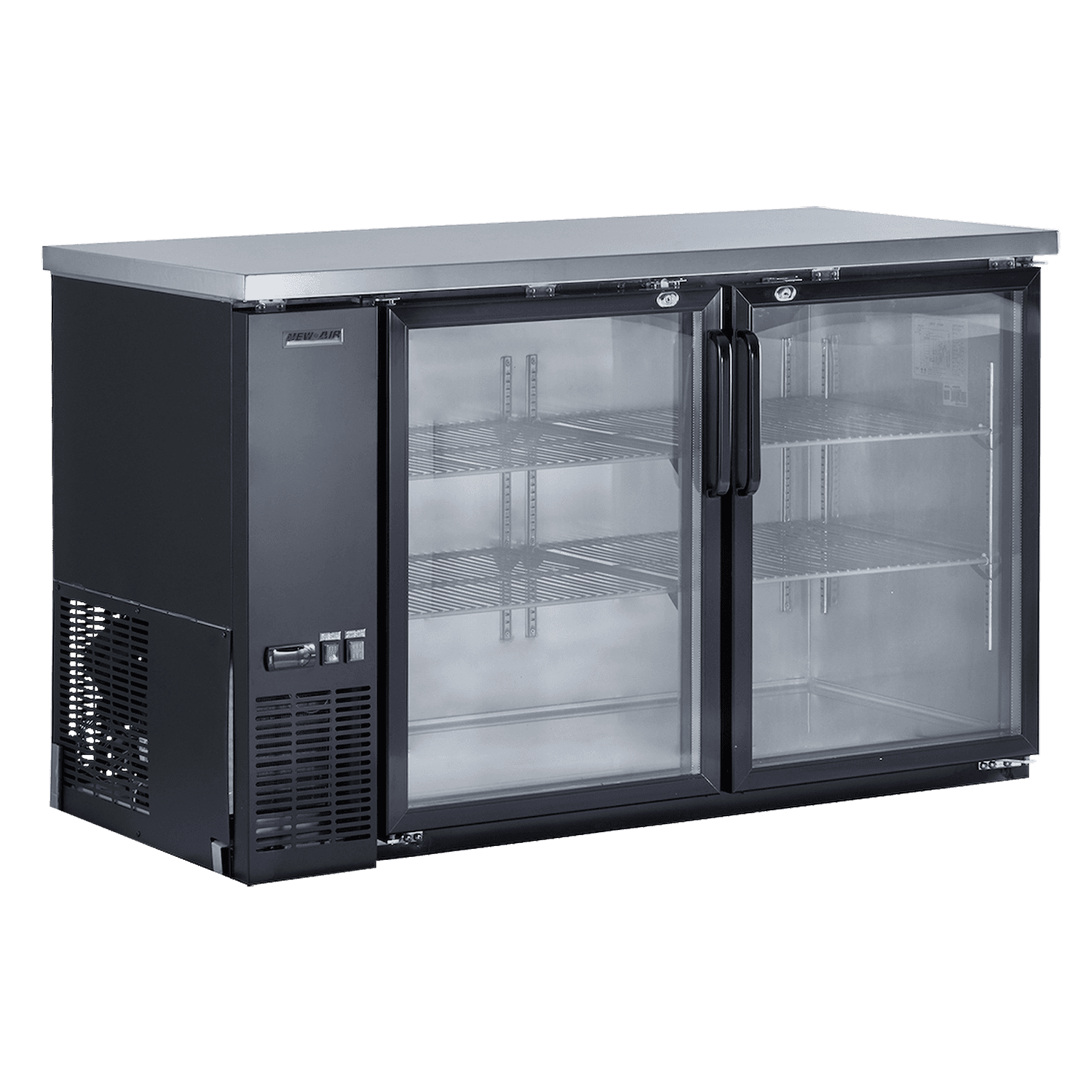 New Air NBB-60-SG 59″ Glass 2-Door Back Bar Refrigerator