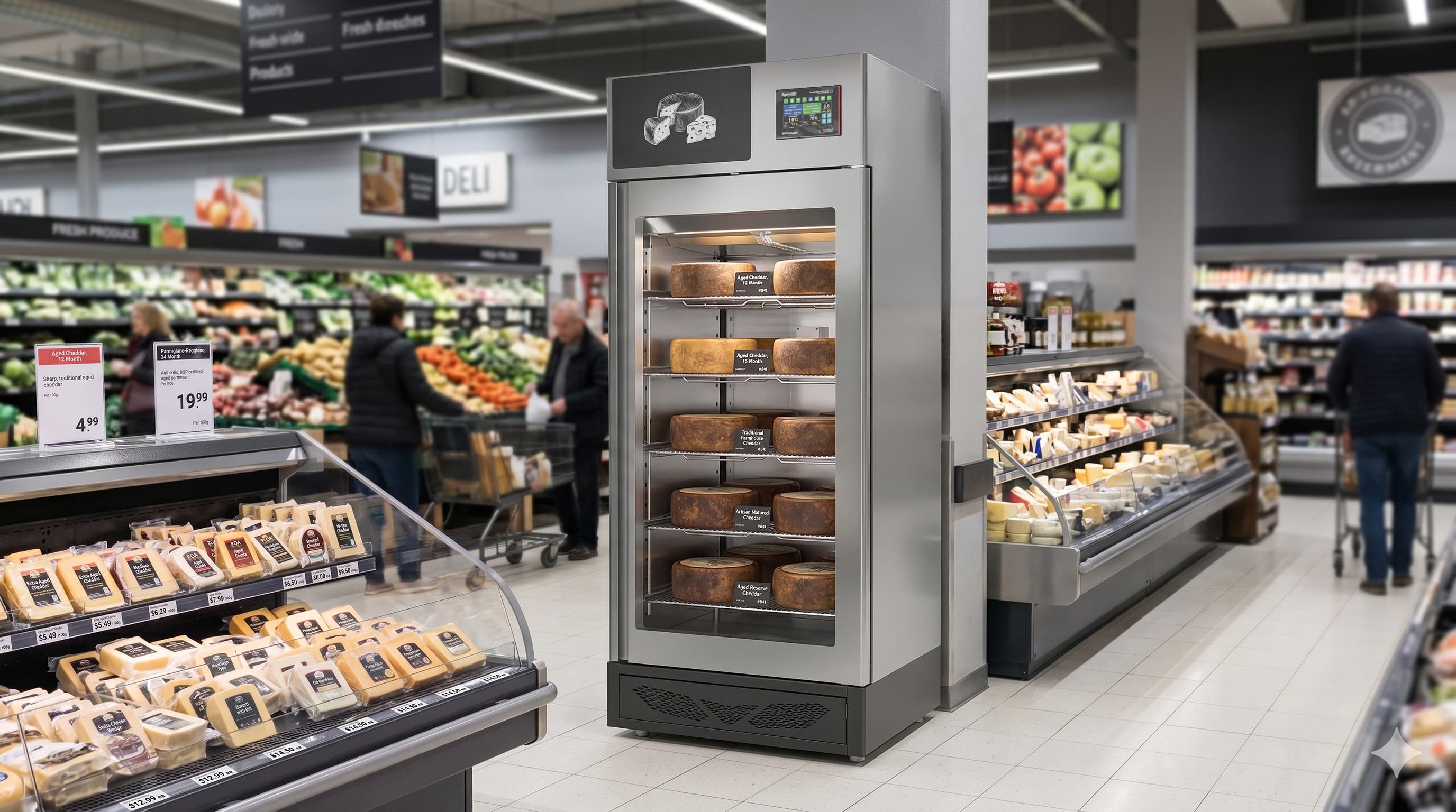 Affinacheese® 330 lb. (150 kg.) Cheese Drying Cabinet with ClimaTouch® and Fumotic®