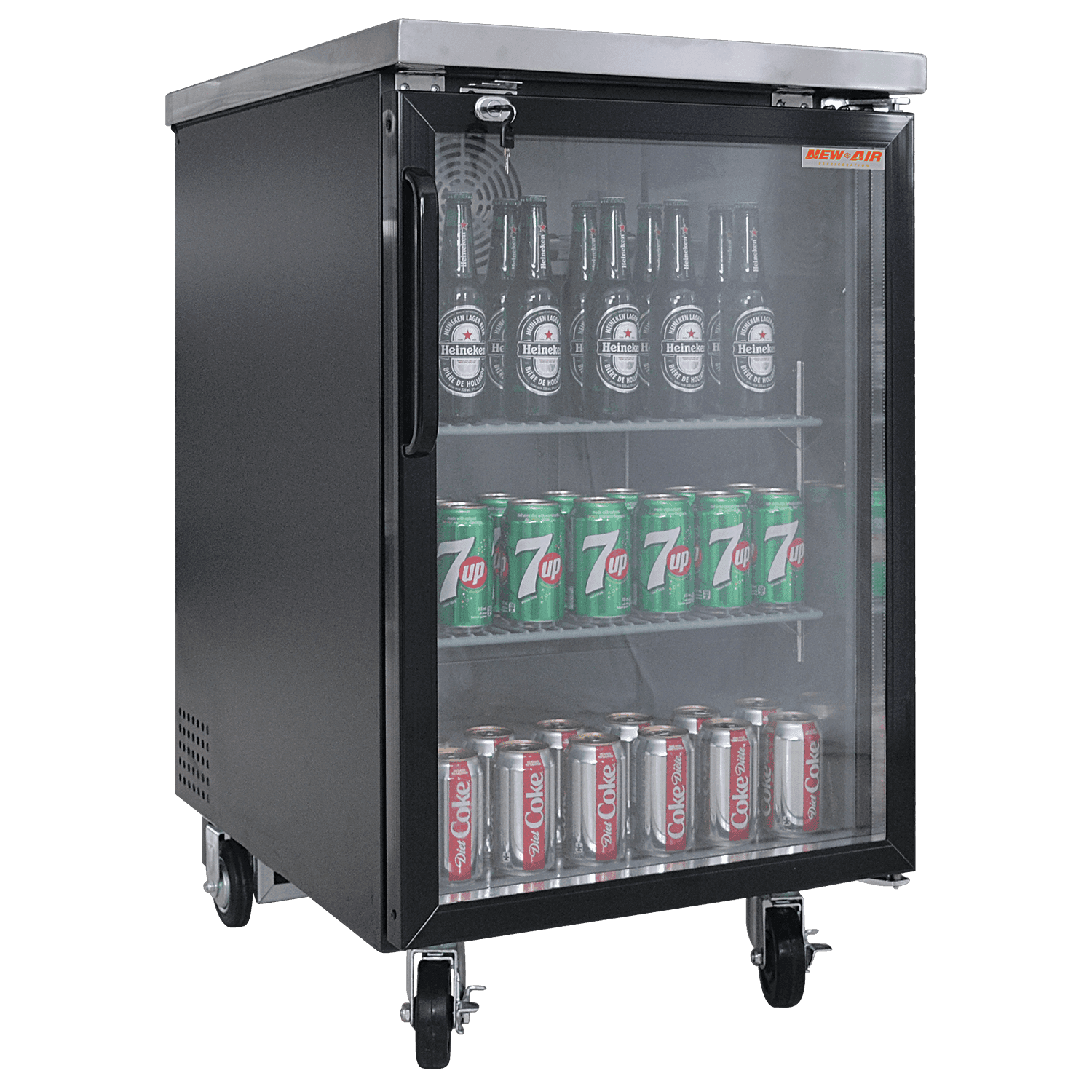 New Air NBB-23-SG 23″ Glass 1-Door Back Bar Refrigerator
