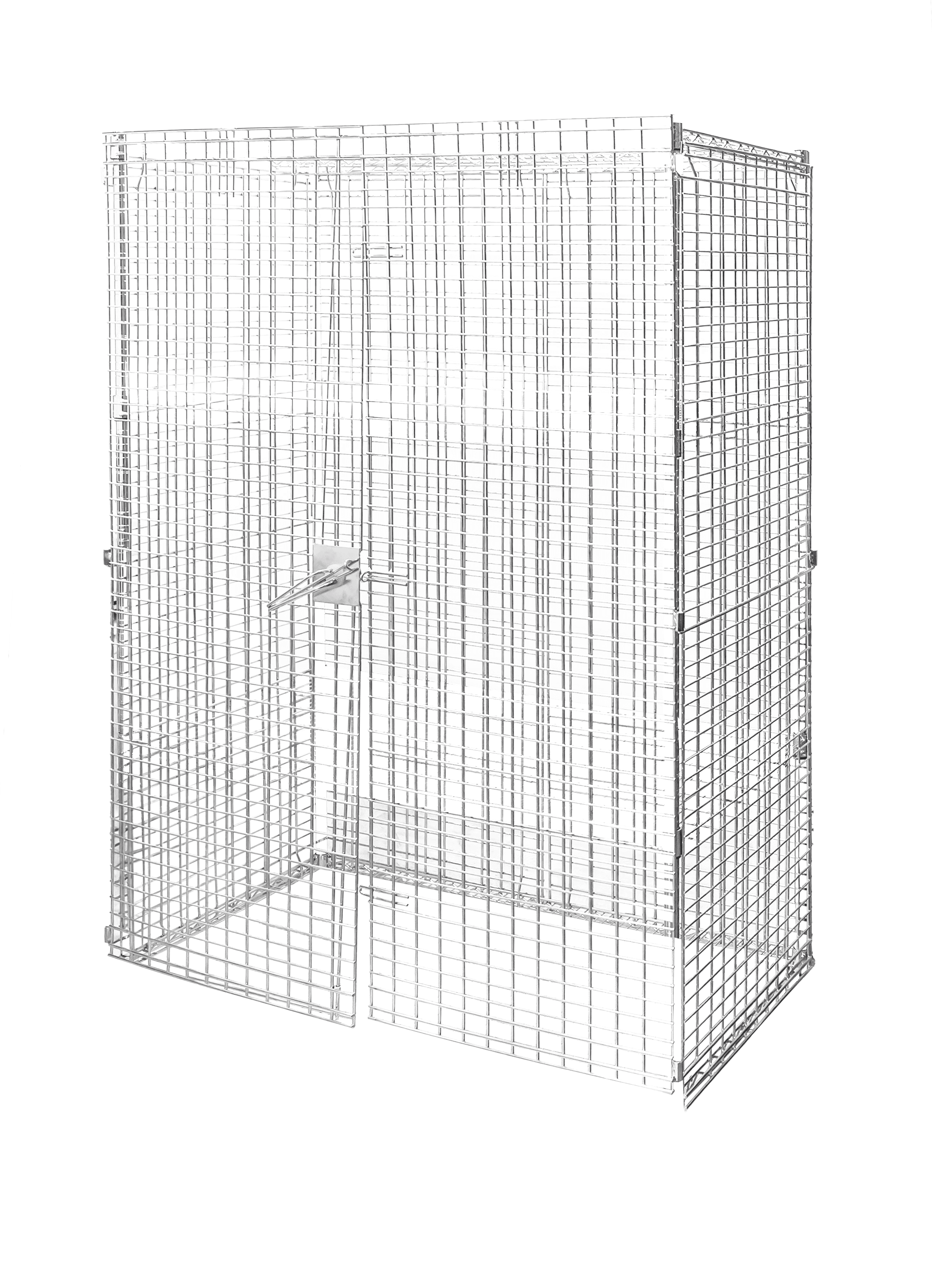 Mobile Security Cage (Panels Only) Chrome, 60″ x 24″ x 61″, NSF