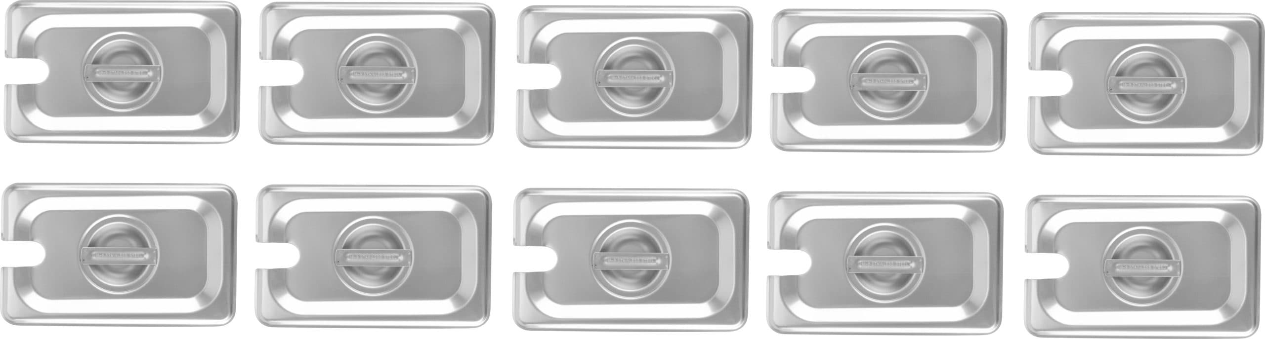 Full-Size Slotted Stainless Steel Steam Table Pan Cover