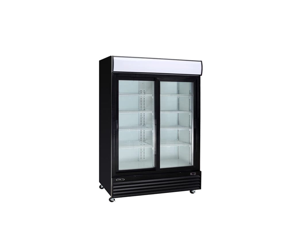 Kool-It KGM-50 52″ Glass Swing 2-Door Cooler Merchandiser – 43.8 Cu. Ft.