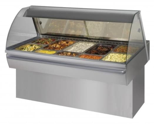Fri-Jado – Hot Deli 3/4/5 Curved Heated Merchandiser – HD5