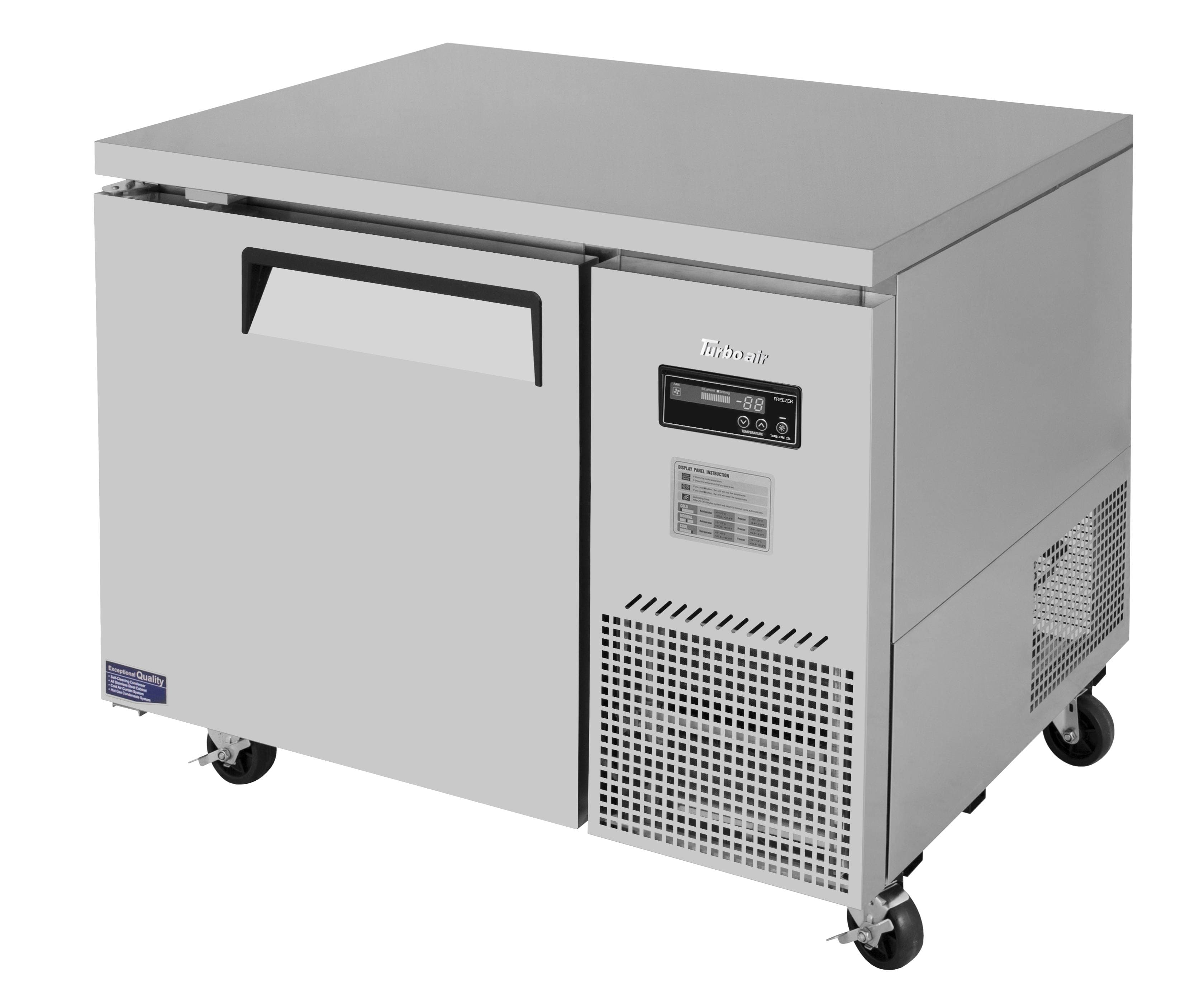 Turbo Air – J Series Side Mount Undercounter Freezer, 44″ Wide – JUF-44D-N