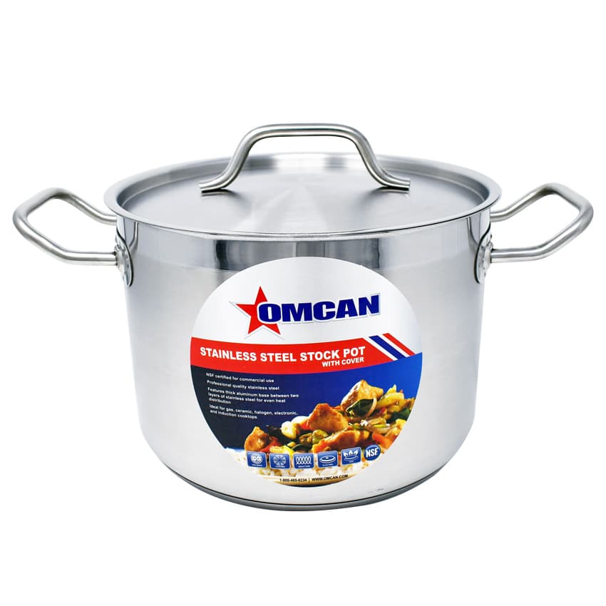 8 qt Stainless Steel Stock Pot with Lid