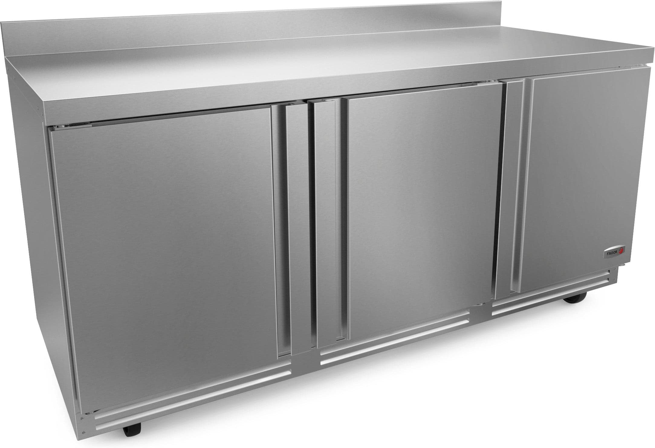 Fagor - FWR Series 115V, 72" Three Door Worktop Refrigerator - FWR-72-N