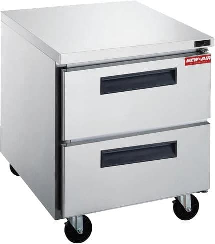 New Air NUR-29-2D 29" Stainless Steel Undercounter Refrigerator with Drawers