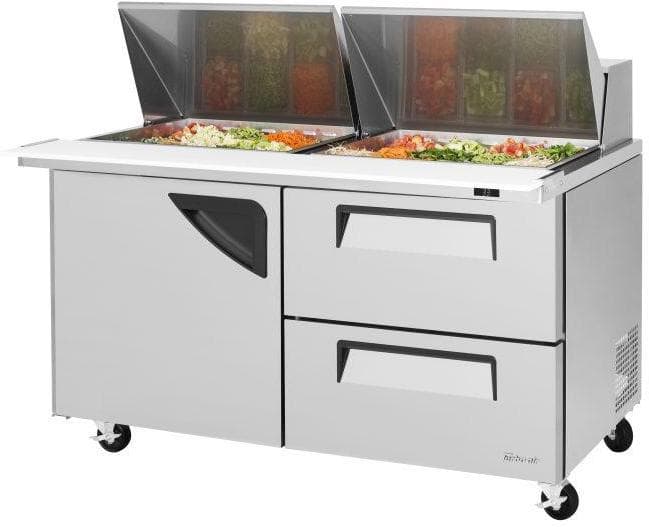 Turbo Air – Super Deluxe 60.25″ 2 Left Hinged Door Mega Top Refrigerated Sandwich Prep Table – TST-60SD-24-D2-N (ETA 5-6 Weeks)