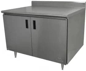 Winholt - 30" x 72" Work Table With Stainless Boxed Backsplash & 45° Return - STCT-BB3072