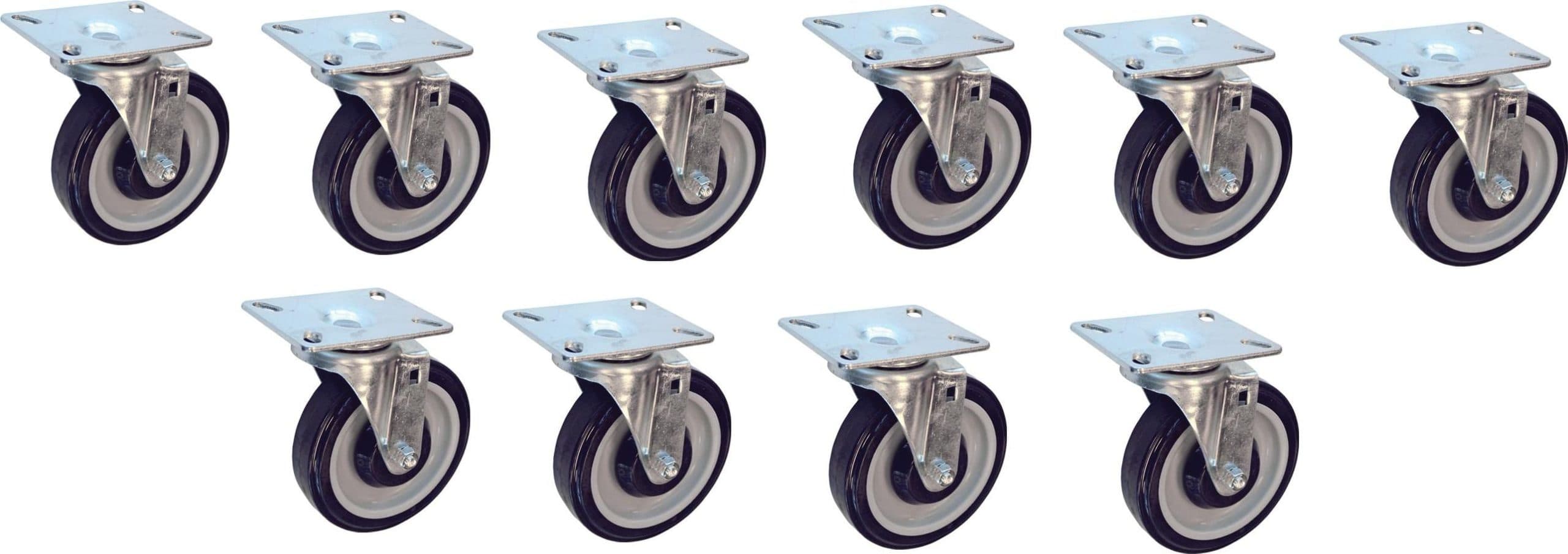 Rotating Caster for 13067 Chrome Meshed Top Stock Cart