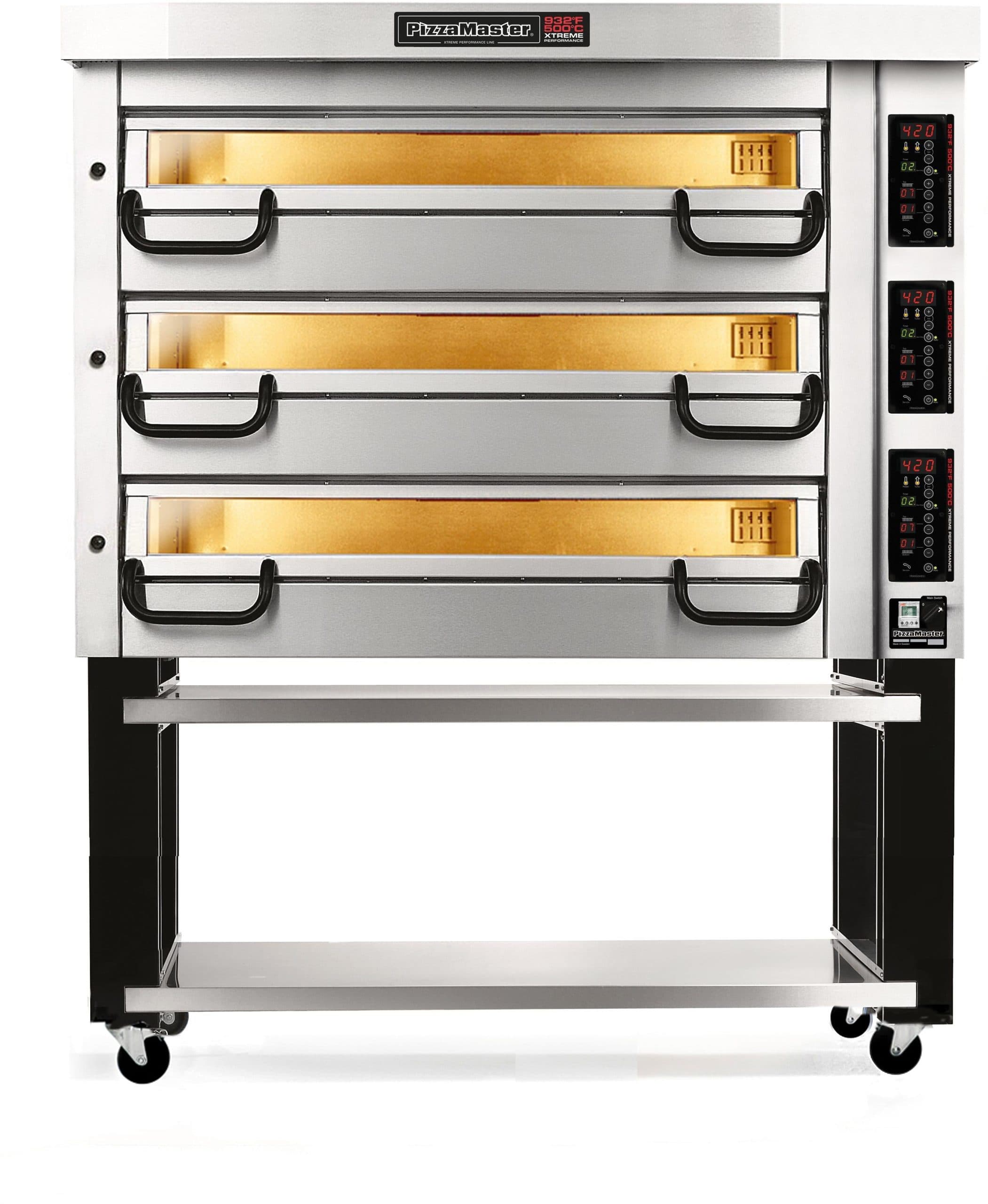 PizzaMaster - 700 Series 3 Stone Hearth, 3 Deck, Modular Electric Pizza Oven - PM 733ED