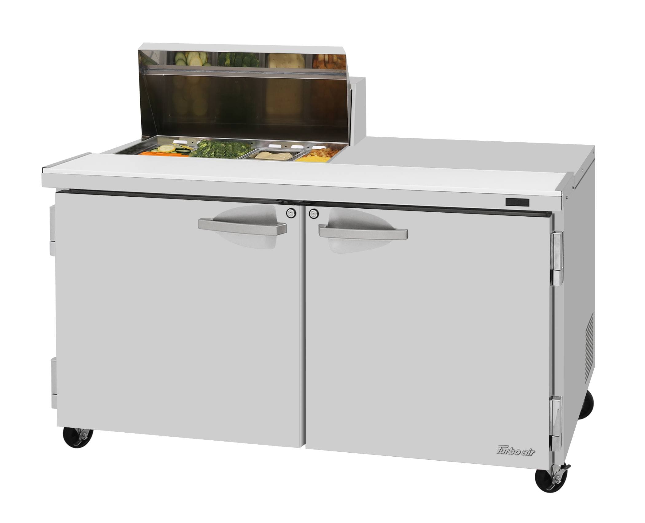 Turbo Air – PRO Series Sandwich/Salad Prep + Work Station, 60-1/4″ Wide – PST-60-08S-N(-LW)