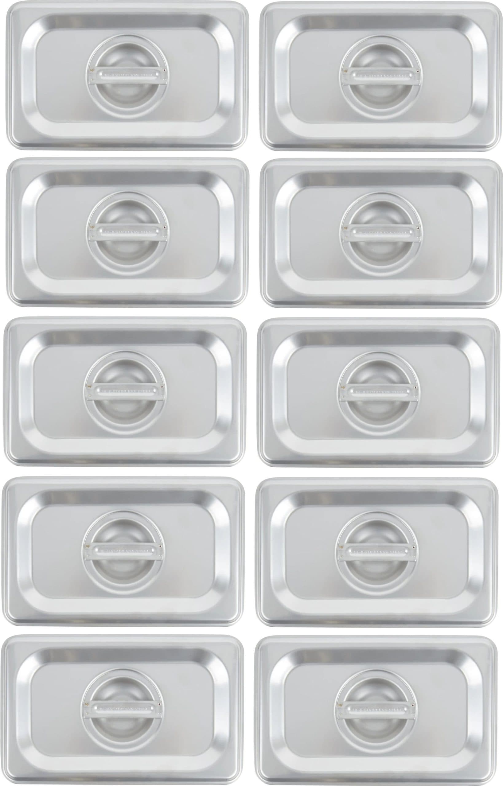 Full-Size Solid Stainless Steel Steam Table Pan Cover