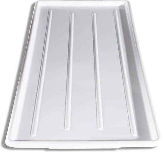 Winholt - 12" x 24" x 3/4" Deep White Sani Platter, Pack of 12 - WHP-1224