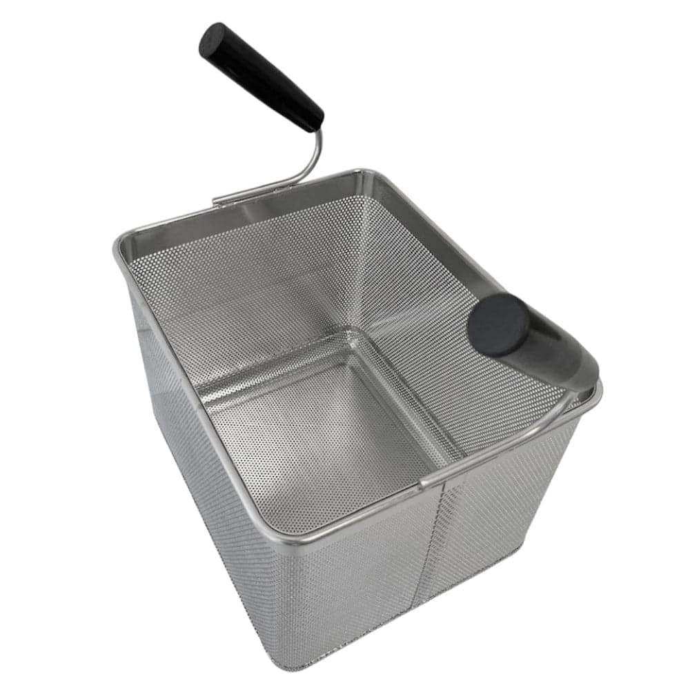 Pasta Cooker Rectangular Basket with Two Handles, Half Size 1/2