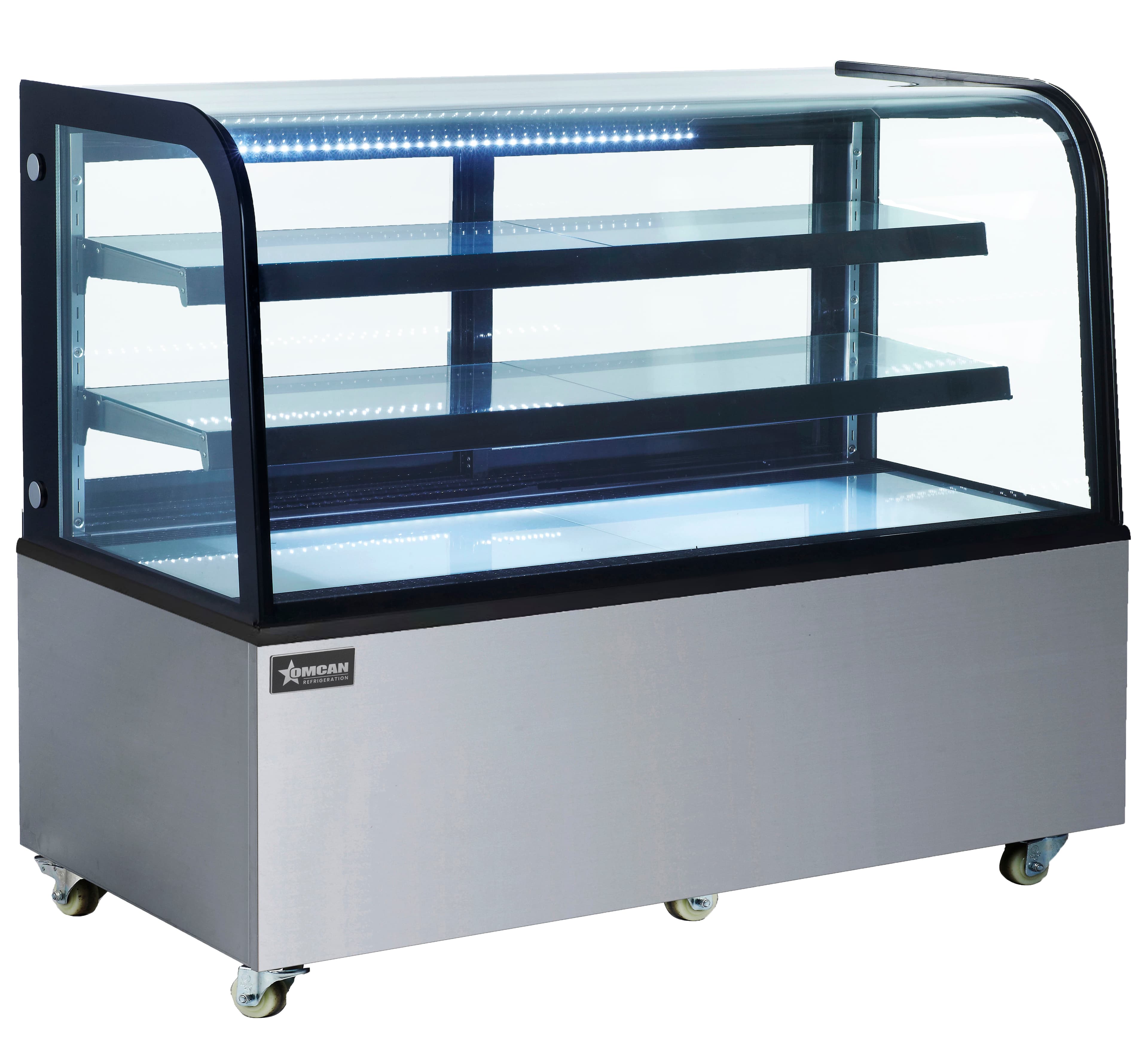 Omcan 60" Two (2) Shelf Non-Refrigerated Dry Bakery Display Case, 18 cu.ft (500 L)