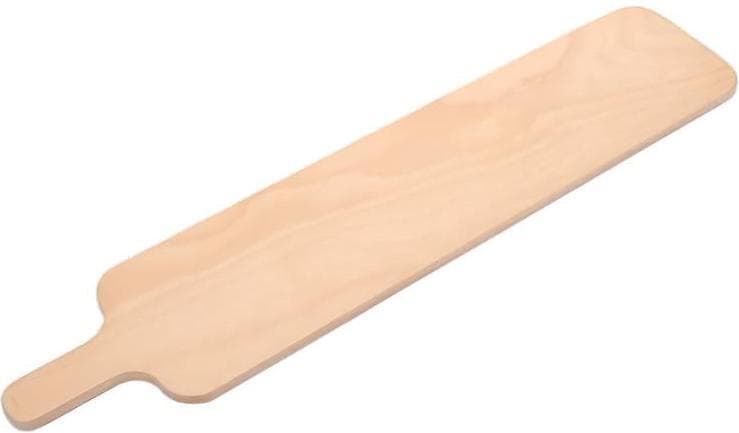 Linea Dori 24” x 6” Beech Wood Crostini Serving Board 1/2" Thick with 4” Handle