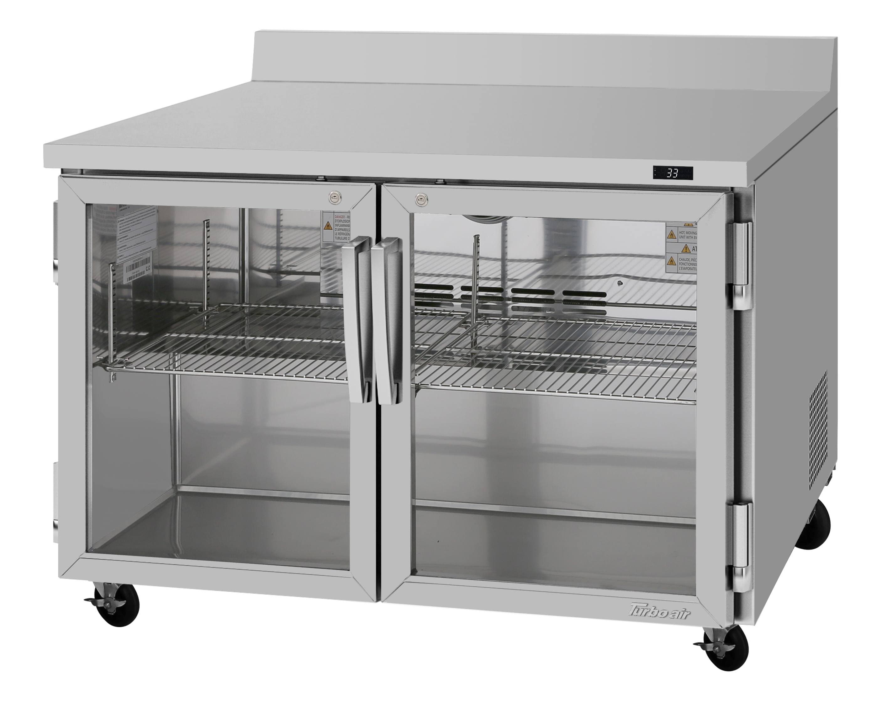 Turbo Air – PRO Series Worktop Refrigerator, 48-1/4″ Wide – PWR-48-G-N