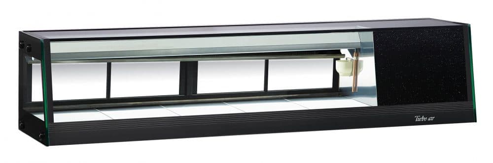 Turbo Air – 58″ Stainless Steel Straight Glass Refrigerated Sushi Case with Right Side Compressor – SAS-60R-N (ETA 5-6 Weeks)