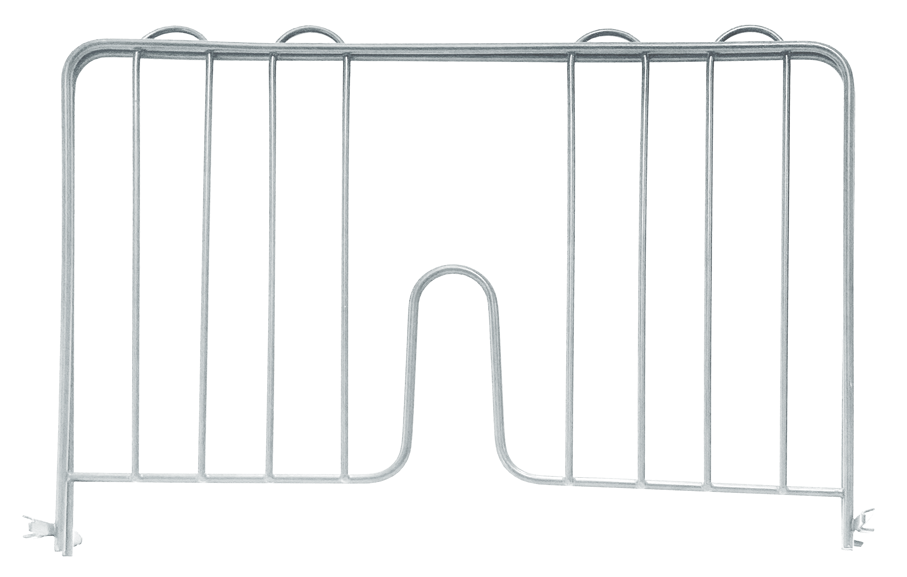 Pressure Fit Chrome Shelf Divider 14" x 4"